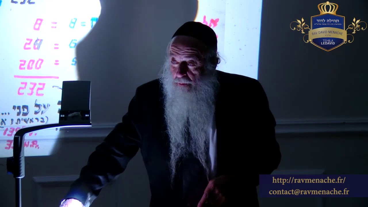 Rav David Menache - L'origine métaphysique de l'homme
