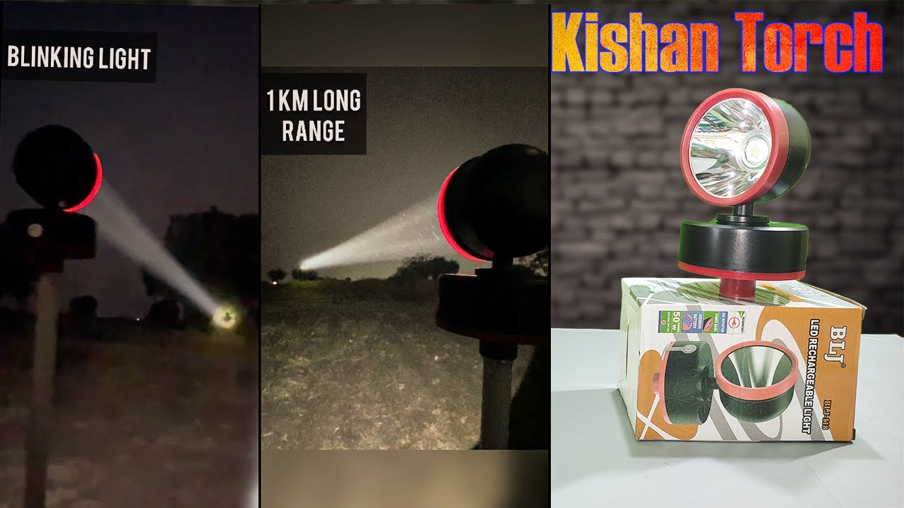 Kisan 360° Rotating Torch || BLJ  118 360° Rotating Torch Review || Teardown