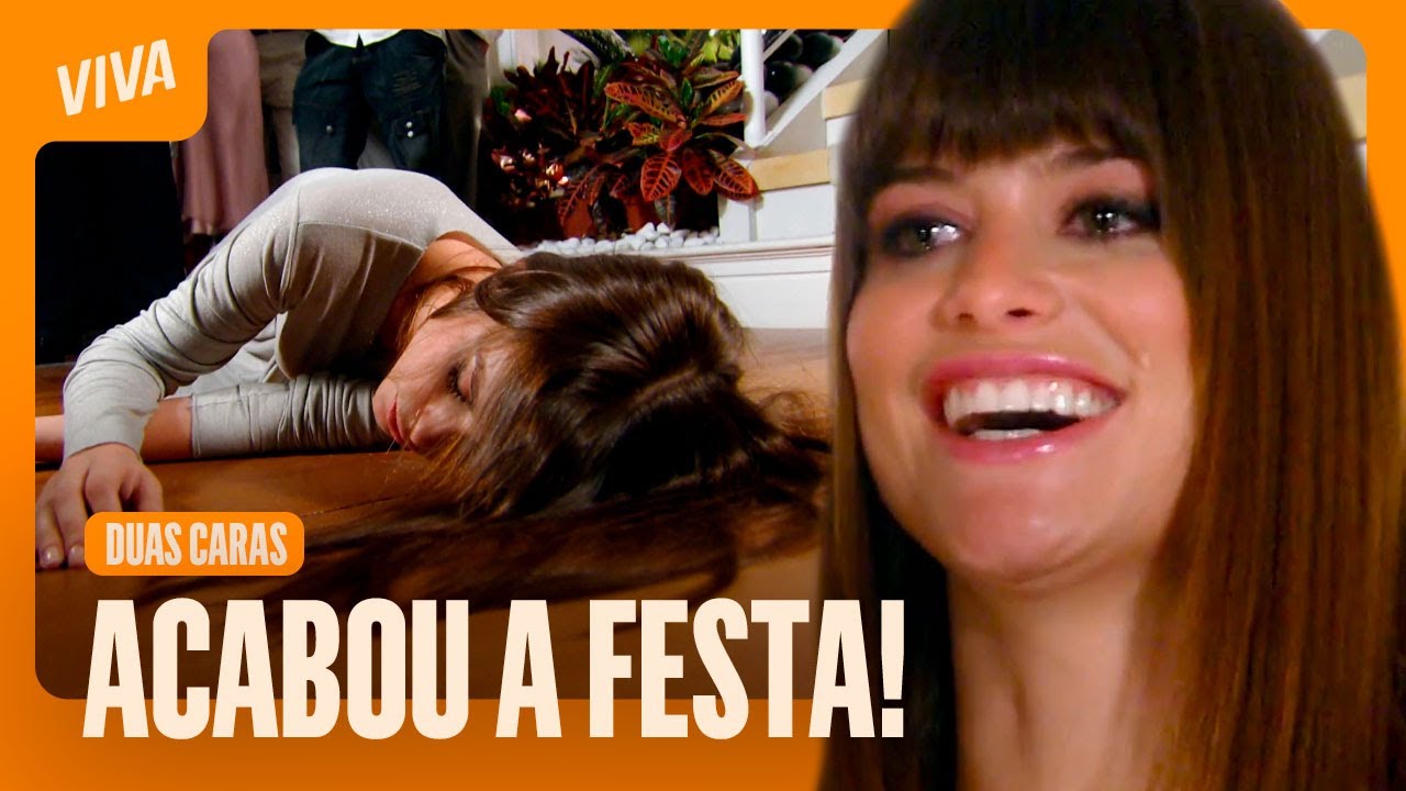SE JOGOU DA ESCADA! SÍLVIA ACABA COM FESTA DE RENATO POR INVEJA | DUAS CARAS |CENAS MARCANTES | VIVA