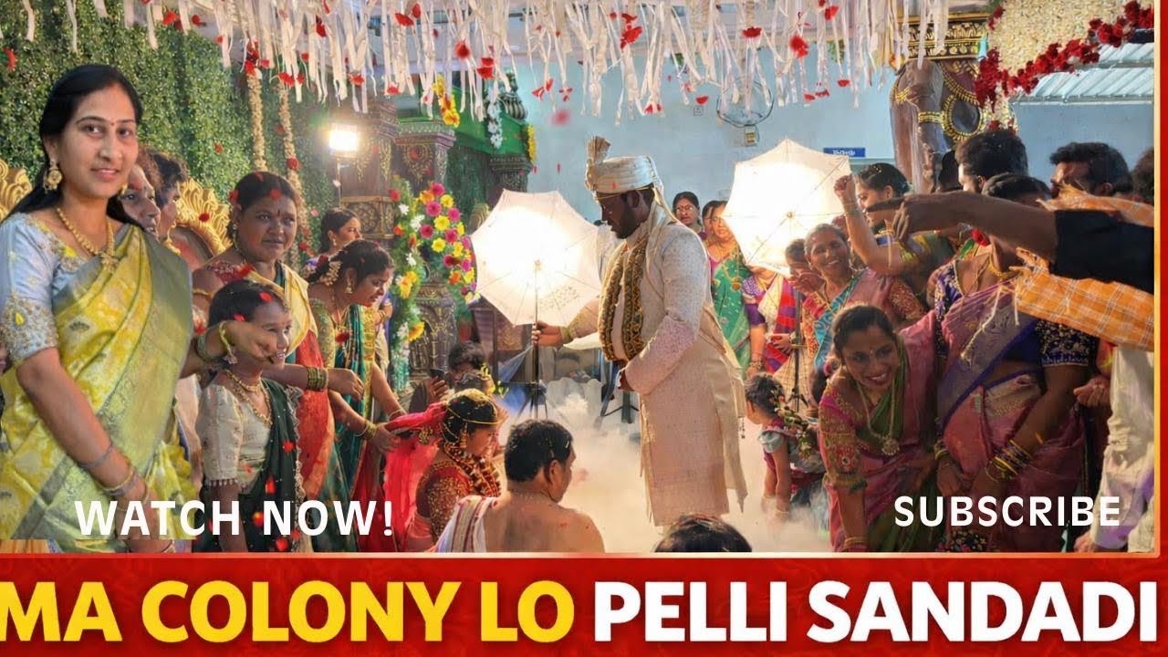 మా కాలనీలో పెళ్లి సందడి 😍 | Full Fun Wedding Vlog | Pelli Sandadi in Our Colony 🥰 | Telugu Wedding
