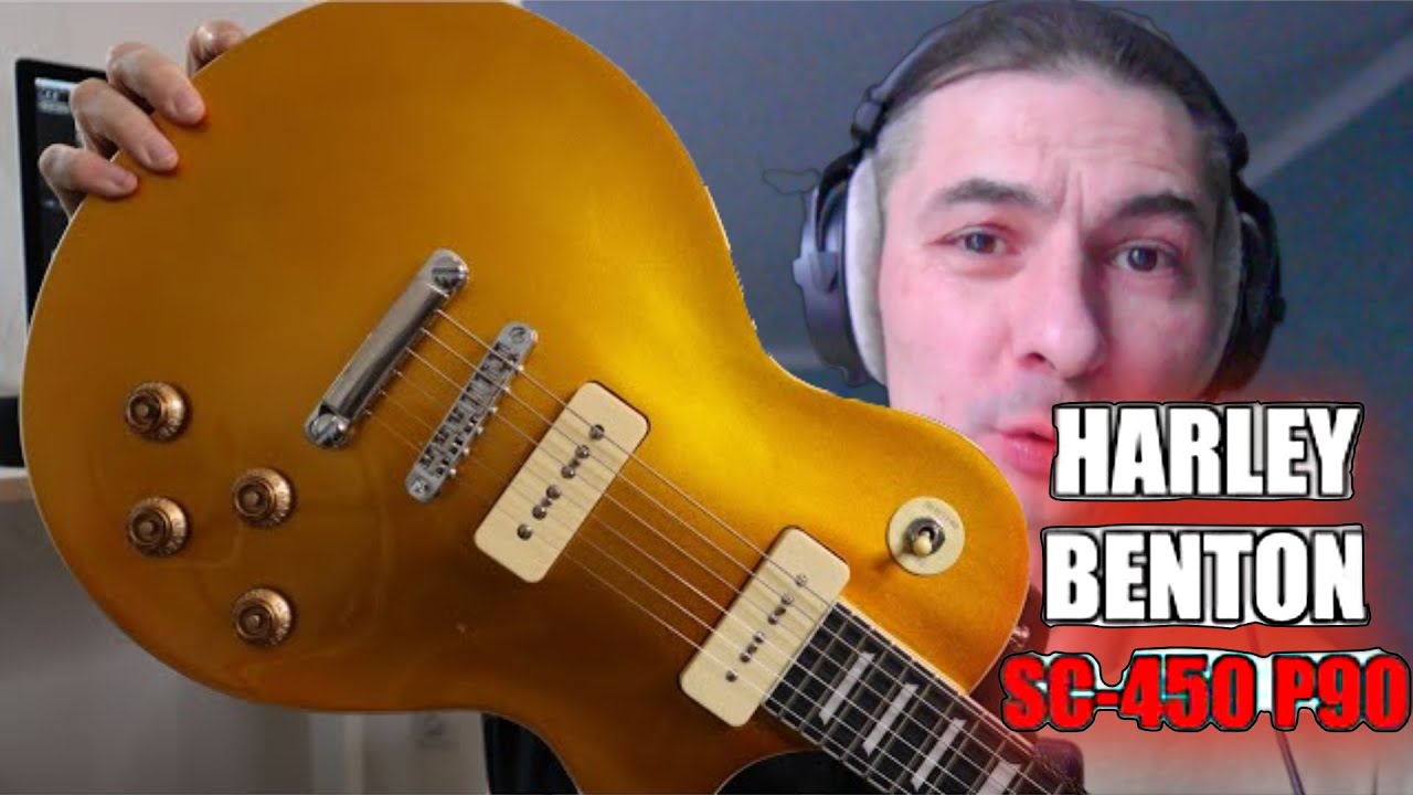 Harley Benton sc-450 p90 gt classic series розпаковка, тест, порівняння