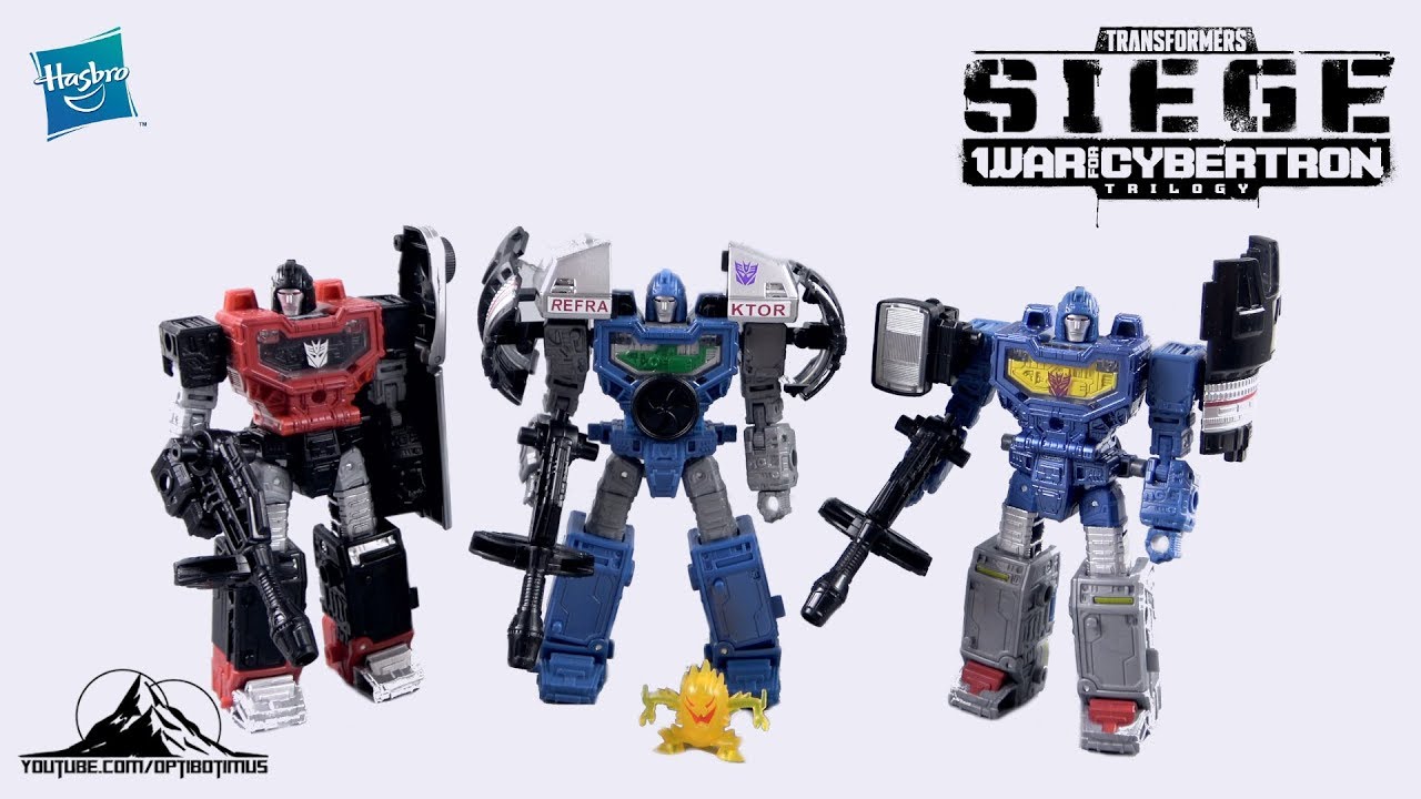 Transformers Siege REFRAKTOR RECONNAISSANCE TEAM 3-PACK Video Review