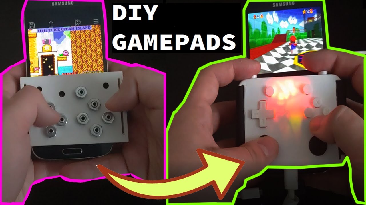 DIY Android Universal Game Controllers | 3D printed touchscreen and Arduino emulation controllers