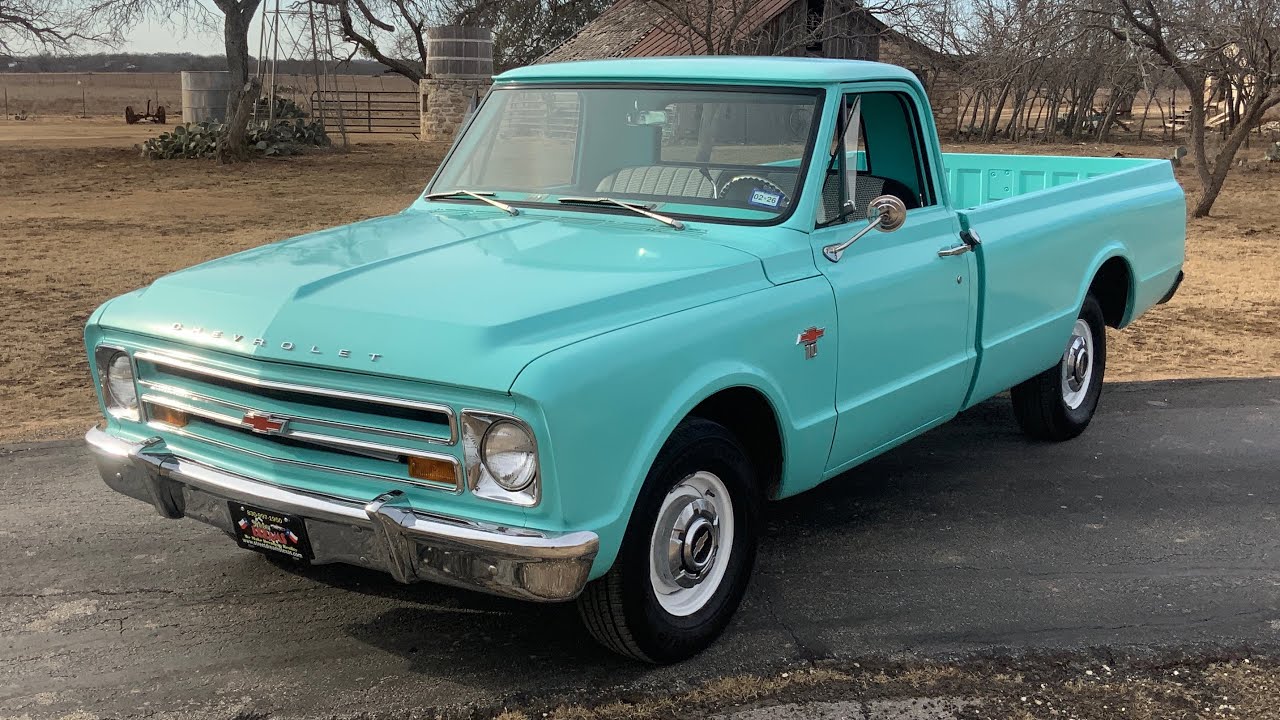 Chevrolet C10 1967 года | Бирюзовый | Двигатель 283 V8 | Автоматическая коробка передач TH350 | С...