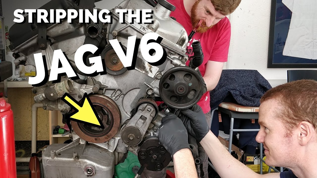 Removing Ancillaries from Jaguar V6 for Rocketeer Build