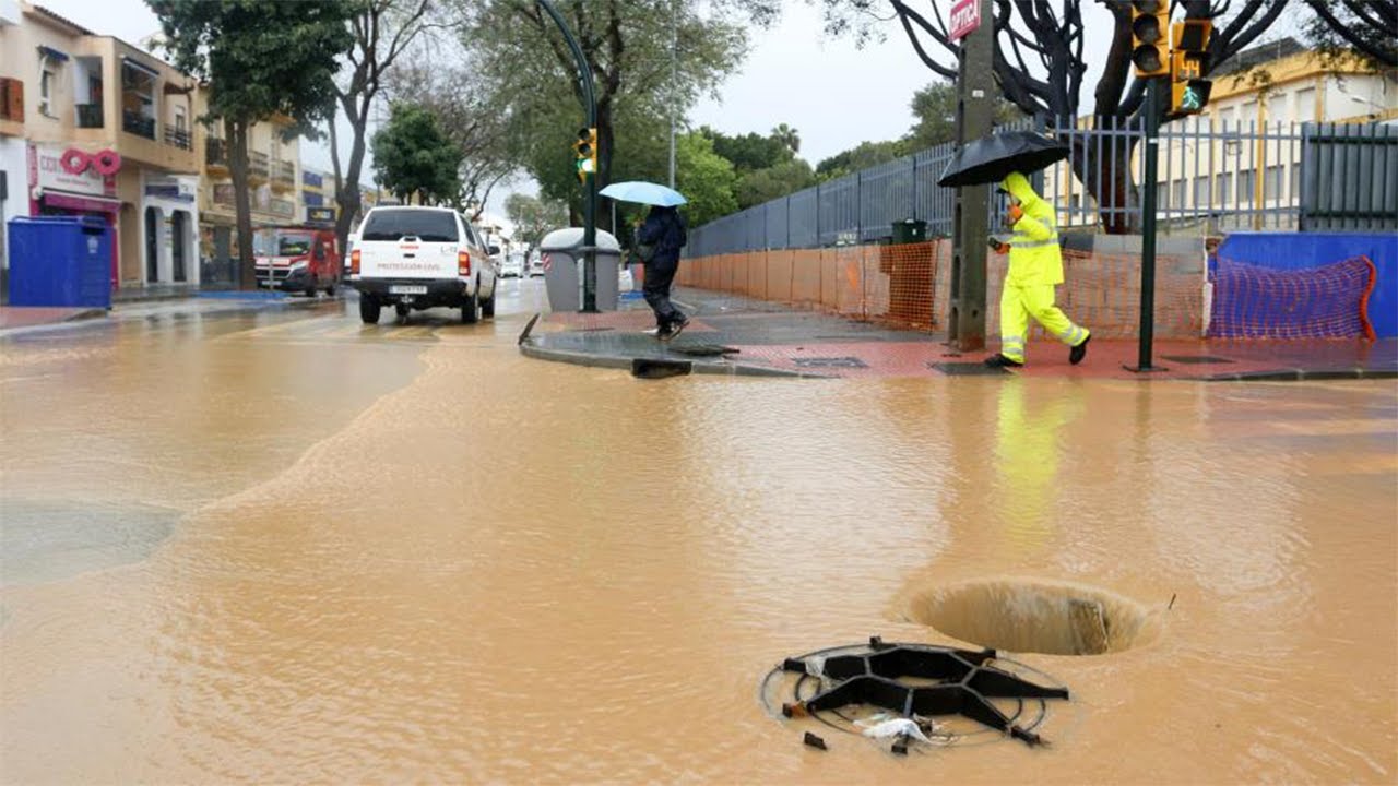 Whirlpool After Opening a Street Incredible Force of a Massive Whirlpool from a Street Drain!