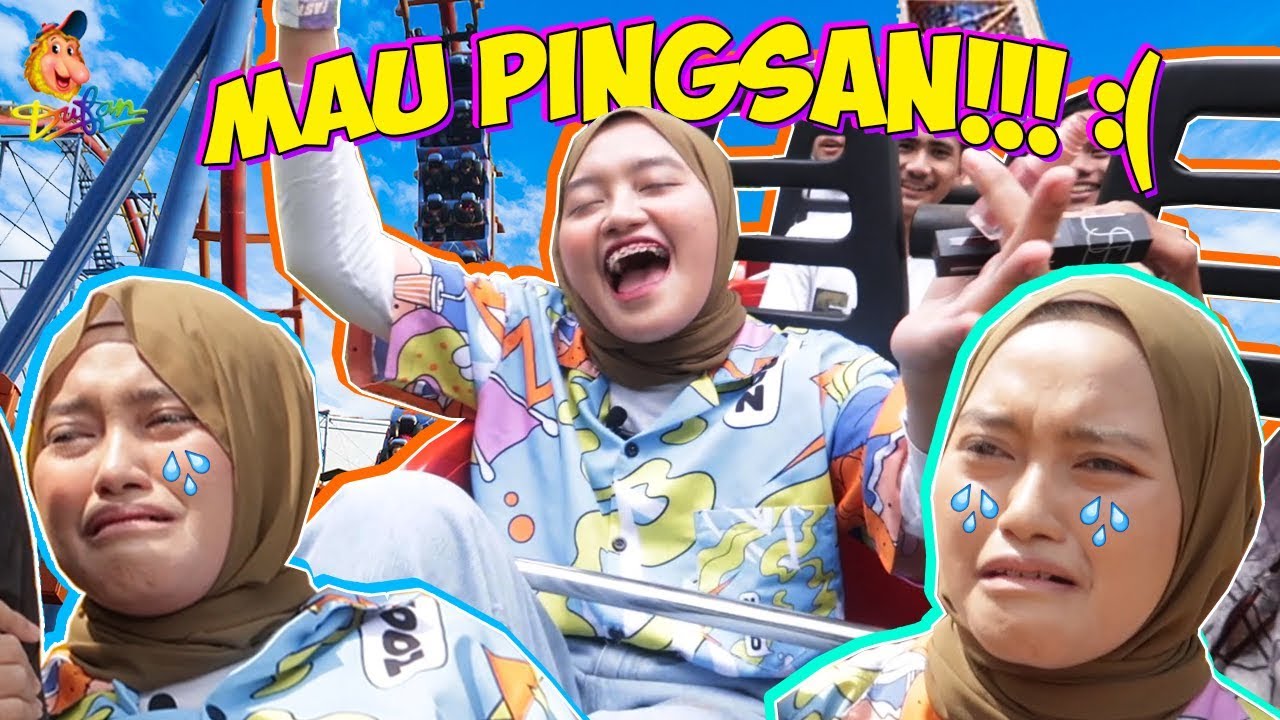 MAKEUP CHALLENGE SAMBIL NAIK WAHANA DUFAN!!