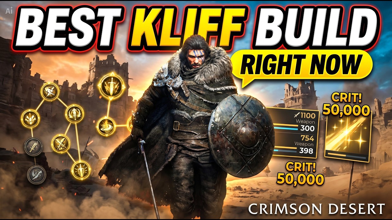 Лучший билд для Клиффа на данный момент | Crimson Desert #crimsondesertgameplay #crimsondesertgam...