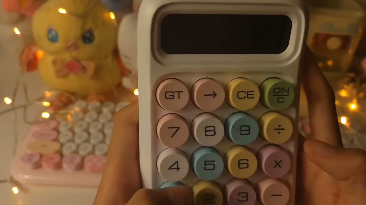 ☆ASMR☆ Keyboard typing| w clicky calculator⭐️🌈