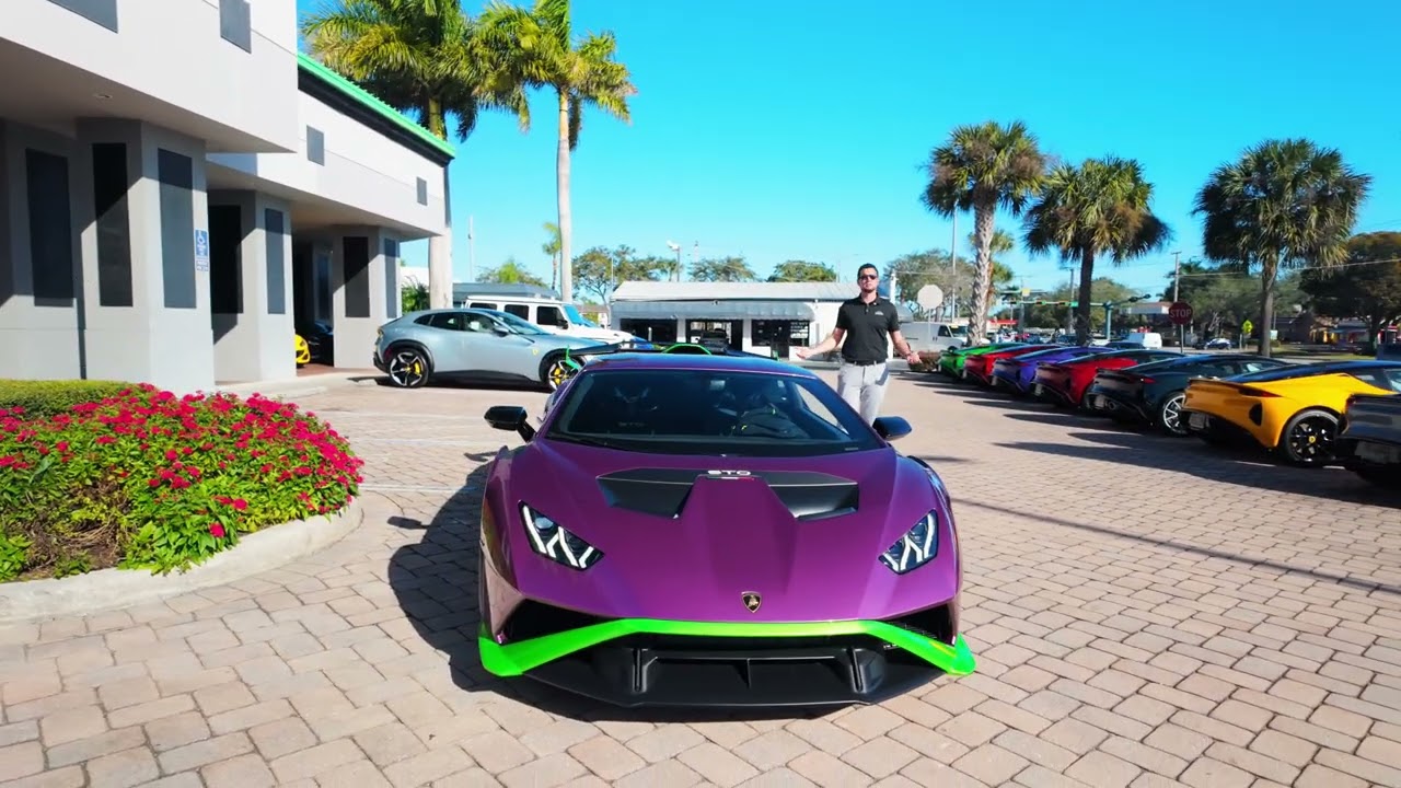 Lamborghini Huracan STO 2023 года в цвете Viola 30th | Пробег 1075 миль | Цена 434 995 долларов |...