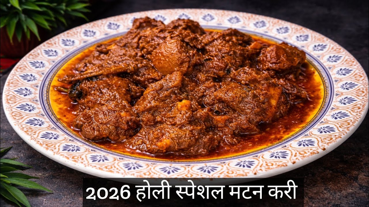 रंगों के साथ स्वाद भी दमदार ||होली स्पेशल मटन कढ़ी रेसिपी||Mutton Curry||@rasoimeinpriya 