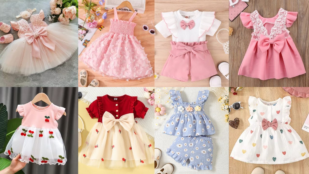 Latest Baby Girls Summer Outfits 2025//Stylish summer outfits for babies//Summer clothes 9-12 months