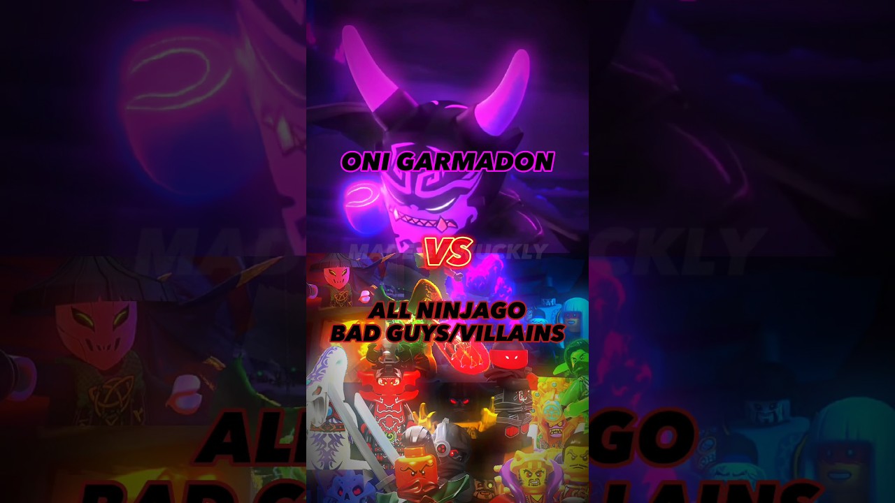 Ninjago| Oni Garmadon 😈 🆚 All Villains 😈 | #ninjago #dragonrising #shorts #myordinarylife