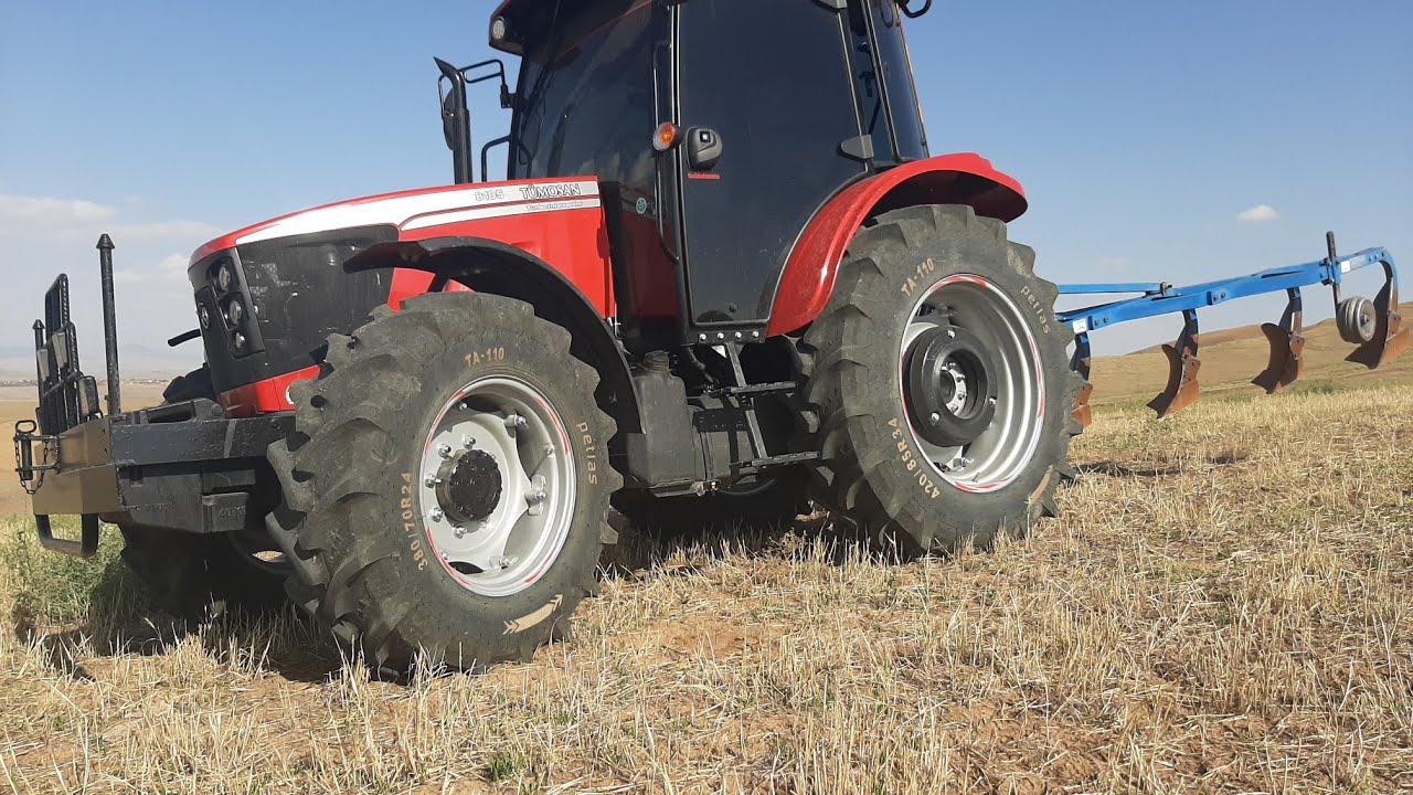 TÜMOSAN 8105 İLE 5Lİ 13 NUMARA PULLUKLA  TARLA SÜRÜMÜ YAPTIM !!!