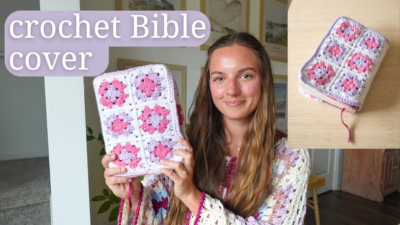 CROCHET BIBLE COVER TUTORIAL! step by step!