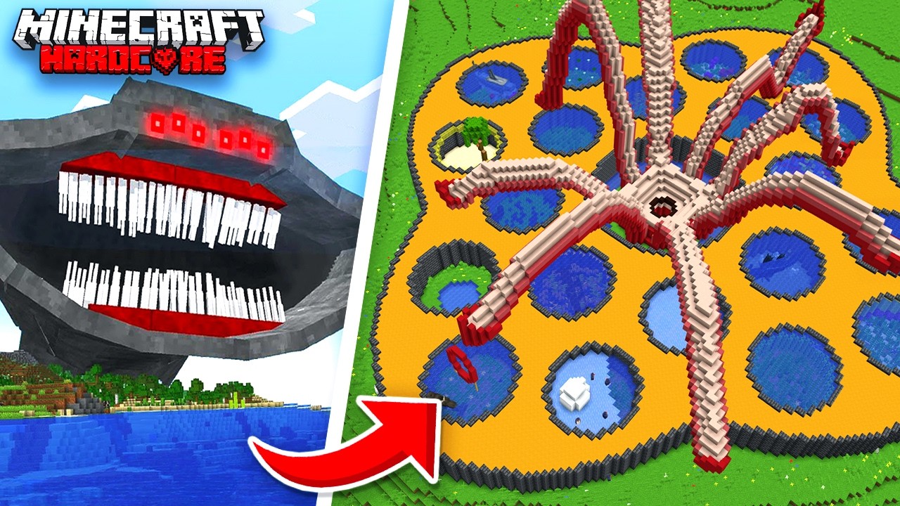 Я поймал ВСЕХ МОРСКИХ ЧУДОВИЩ в Minecraft Hardcore.