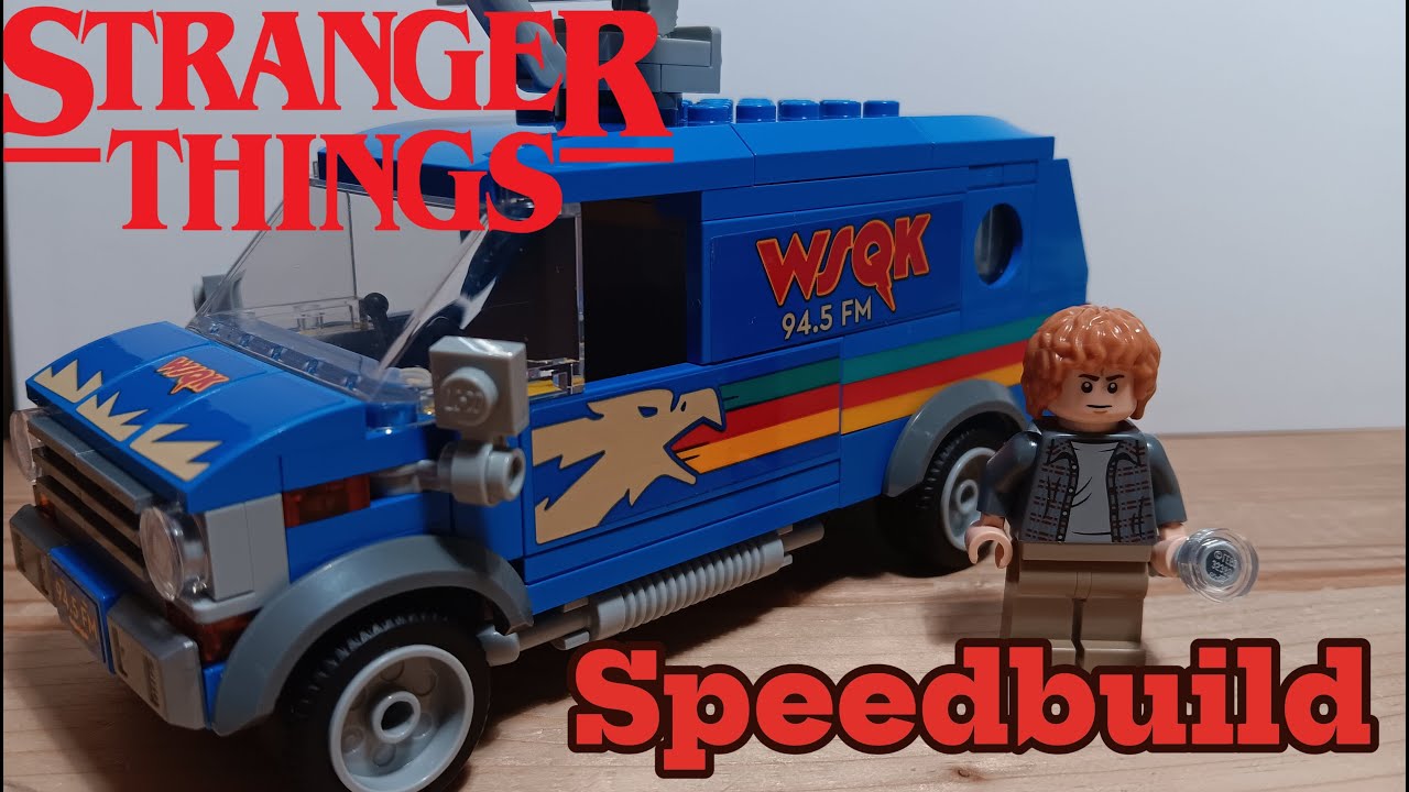 WSQK Radio Van | Lego Stanger Things Stopmotion Speedbuild