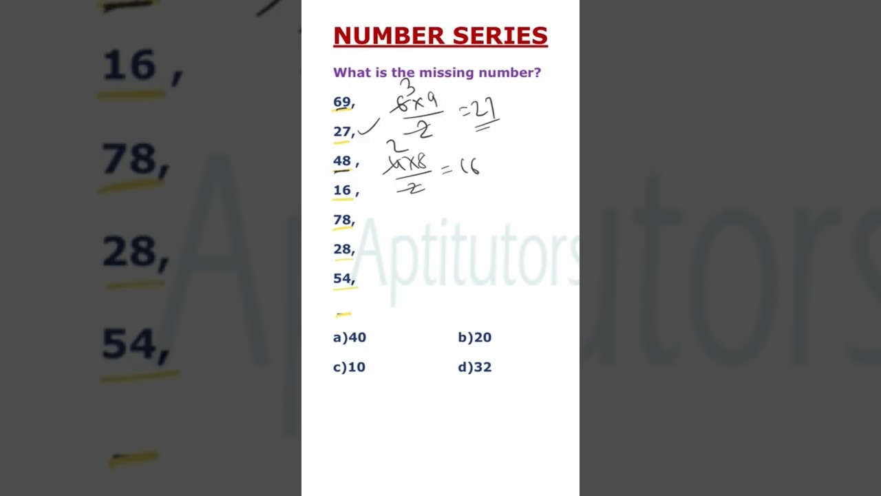 Find out the missing number..Number Series Questions.. Reasoning for RRB, SSC #reasoning #aptitude