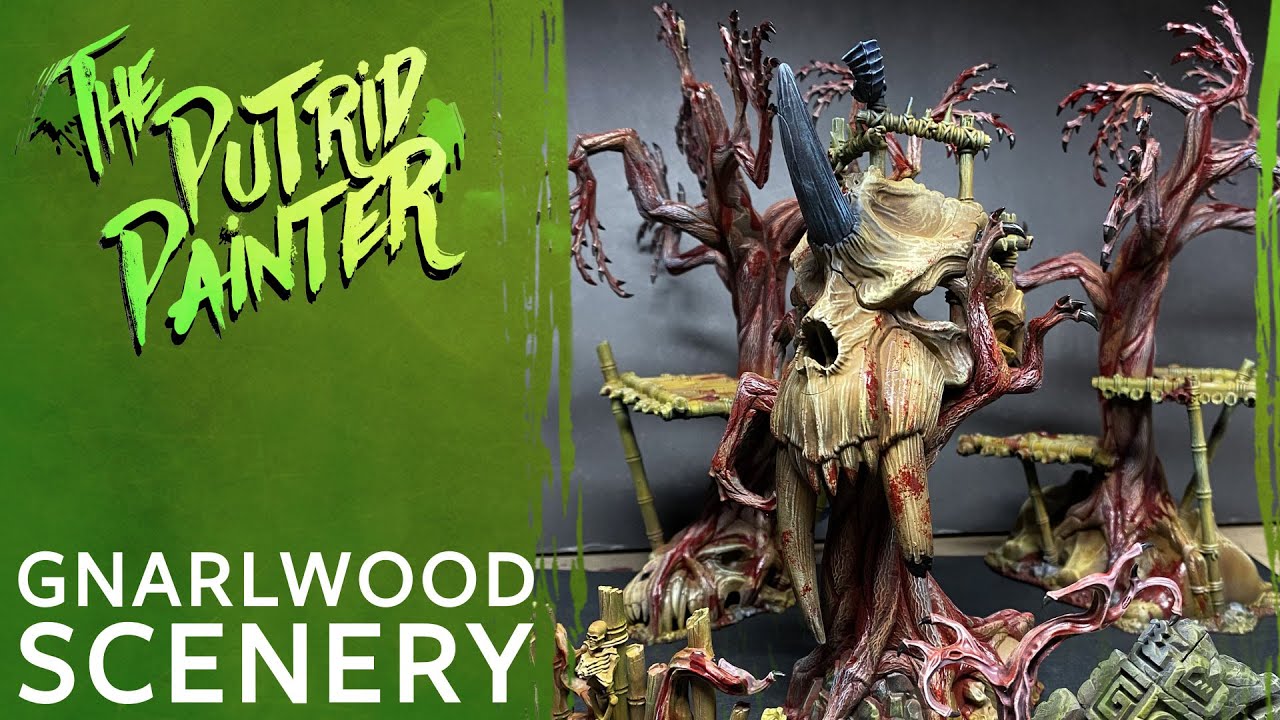 How to paint a Warcry Gnarlwood Scenery