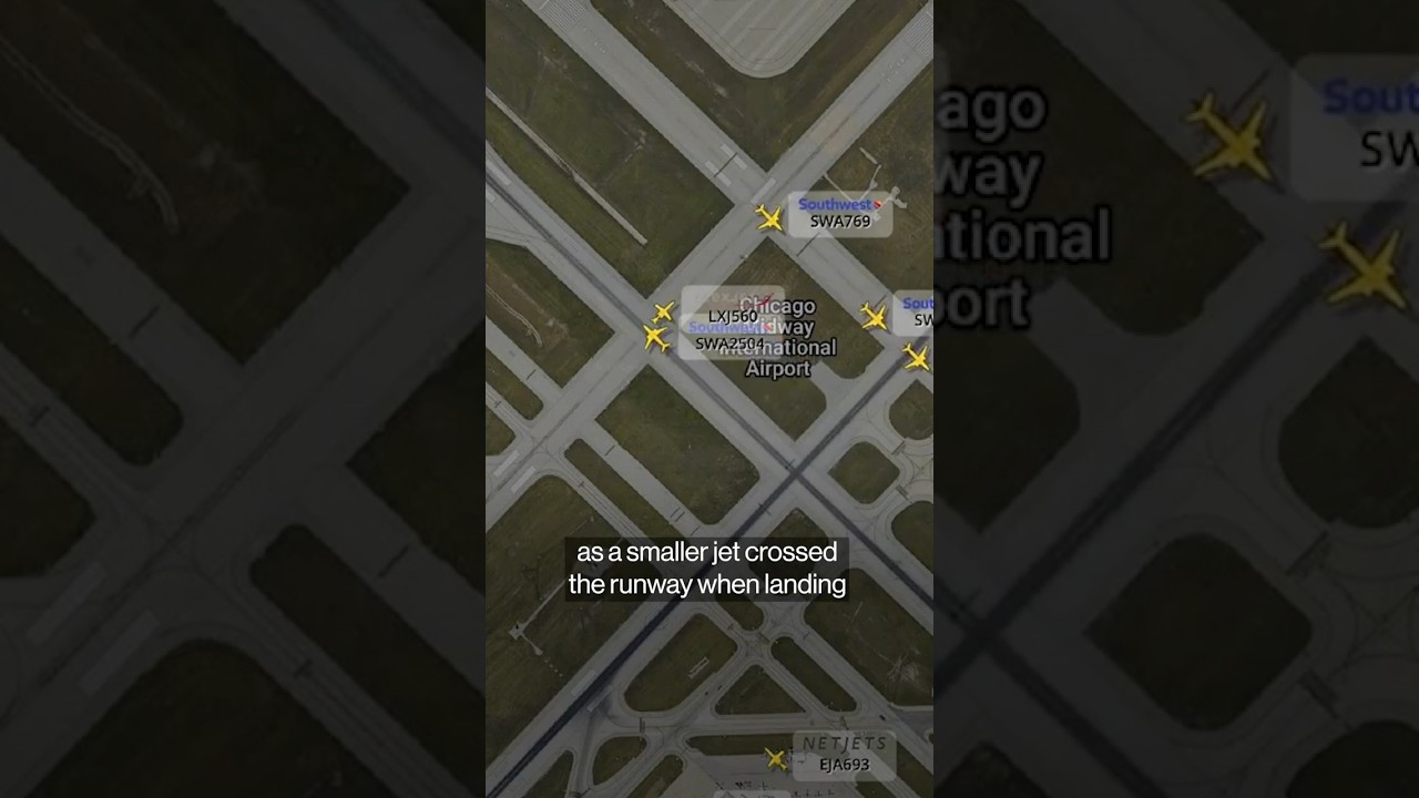 Southwest Plane Narrowly Avoids Runway Collision in Chicago