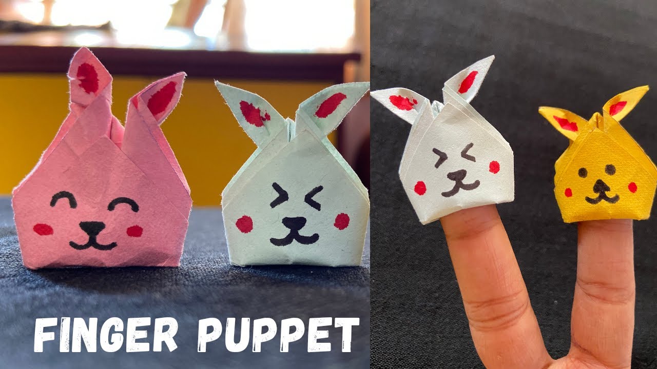 How to make a Finger Puppet | DIY Easy Finger Puppets | Origami cute Finger Puppets | Craft ideas