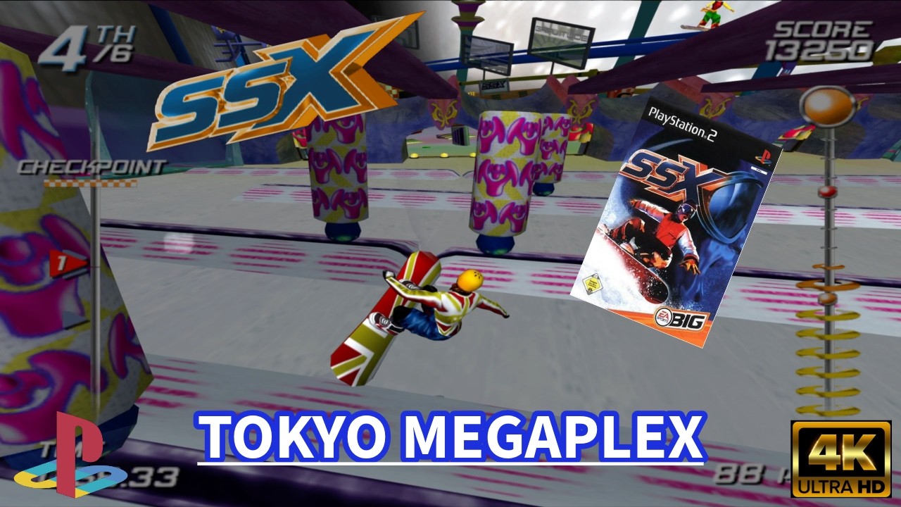 SSX Snowboarding (PS2) |4K| - Tokyo Megaplex