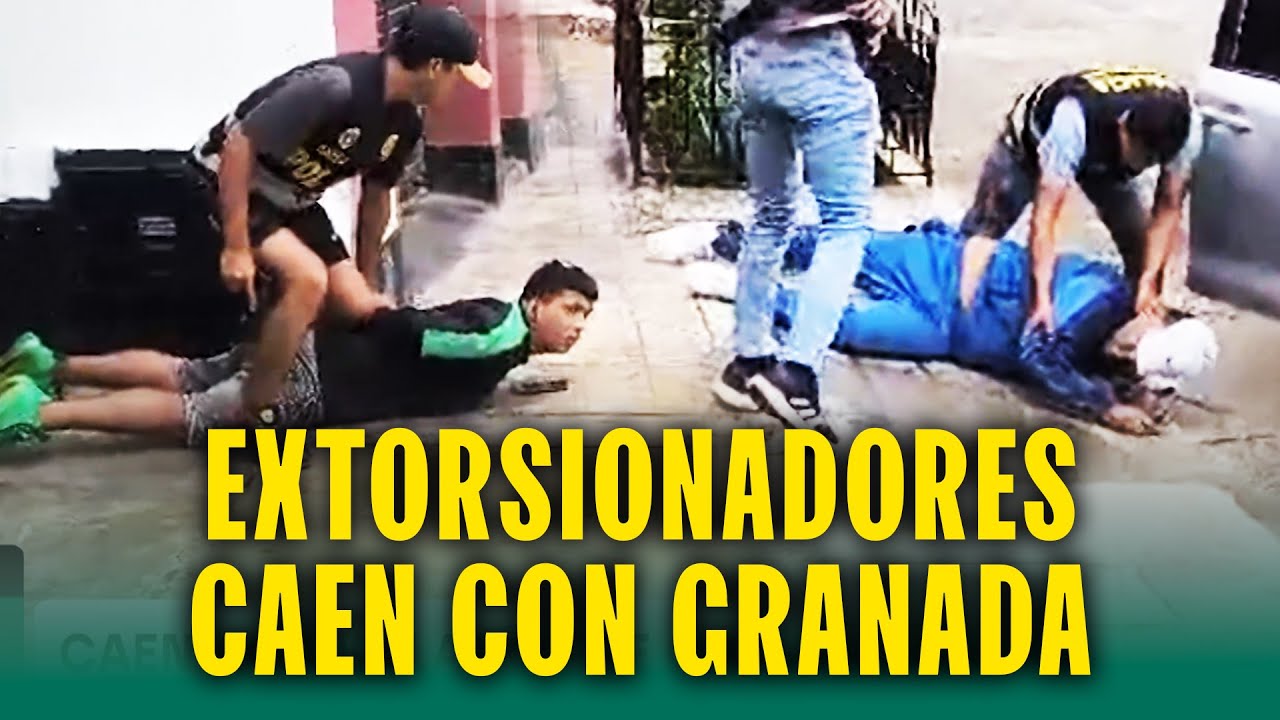 Caen 'Los Malacos de Collique' con una granada: Extorsionaban a pollerías