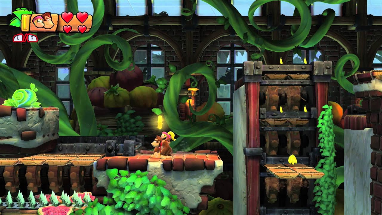 Donkey Kong Country: TF. Máquinas machaconas 5-B - Gameplay - 100% puzzles y letras