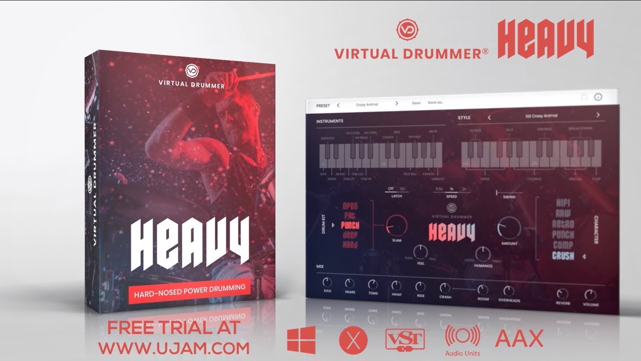 UJAM Instruments presents: Virtual Drummer HEAVY