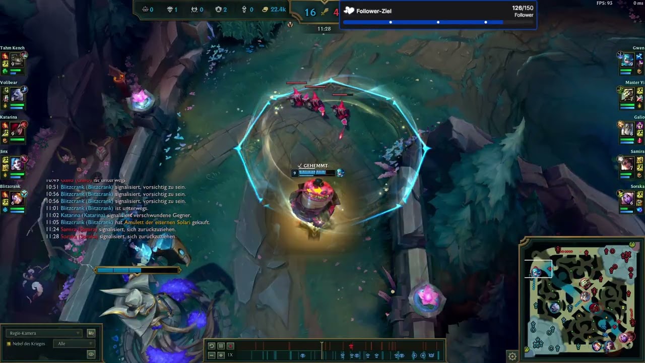OTP Jinx 9v1 mehrfacher Quadra Kill (Pentasteal)
