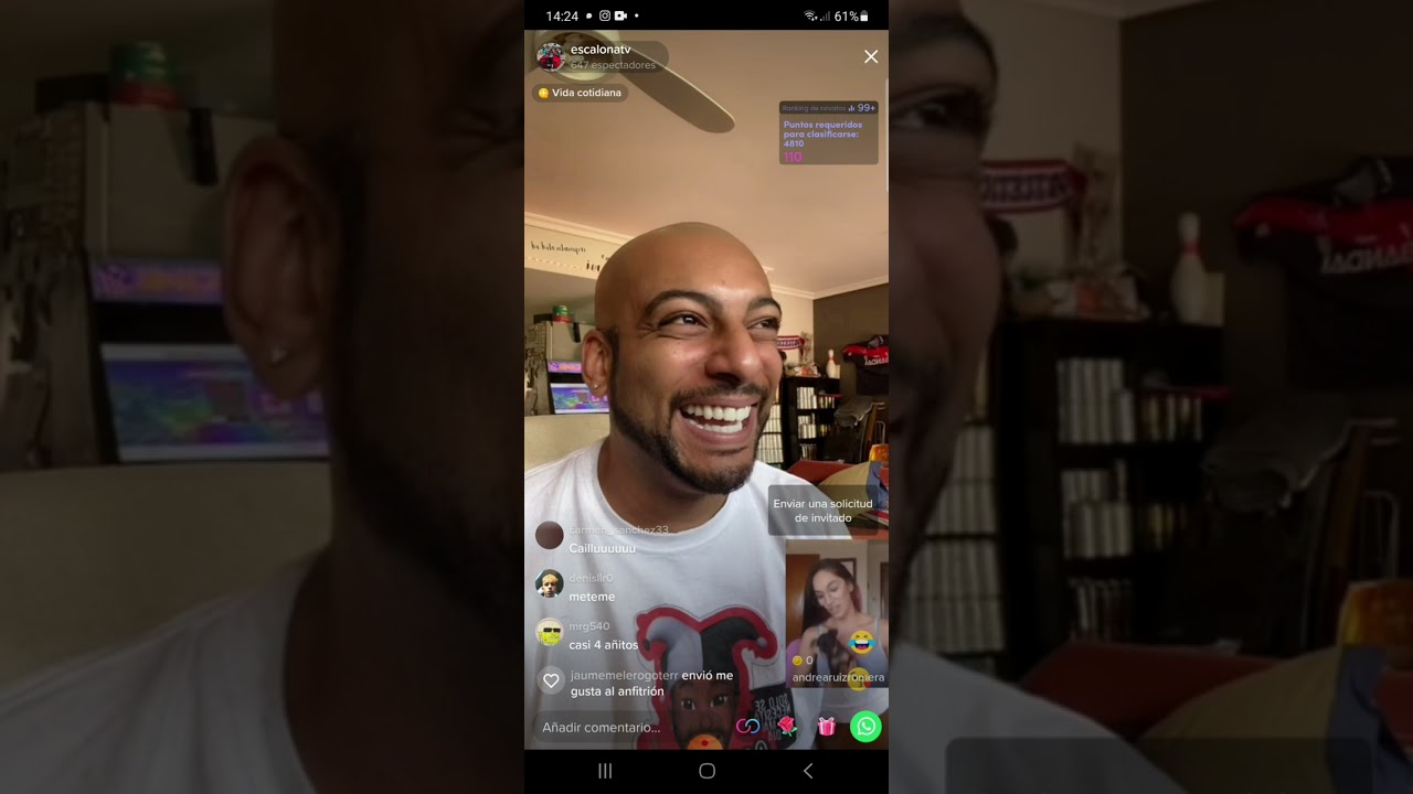 Borja Escalona liándola en Tik tok