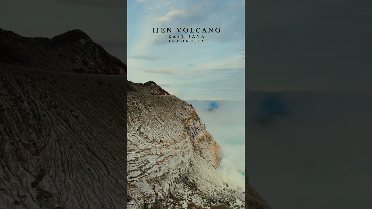 Ijen, Nature's wonder, beautiful active volcano, East Java, Indonesia.