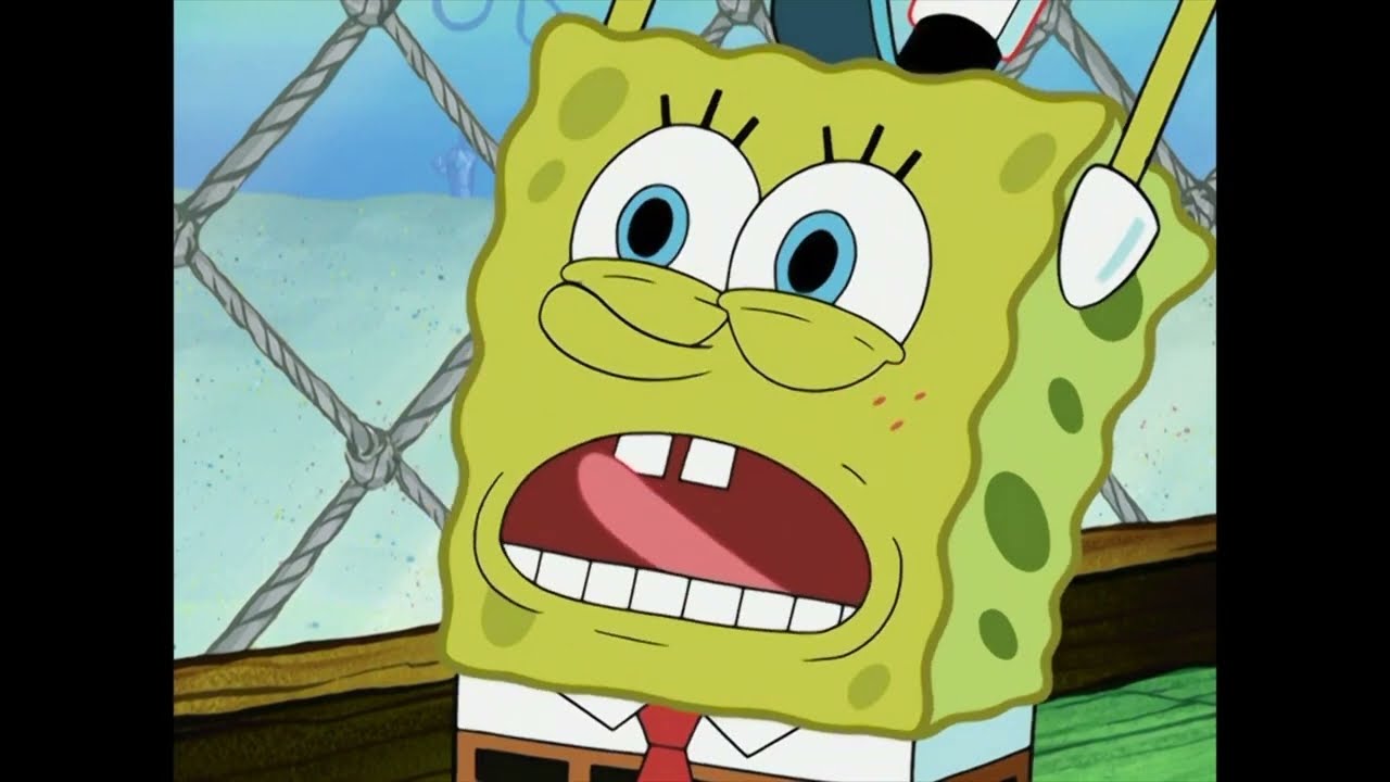 SpongeBob I Love Krabby Patties Song but it is a deranged man singing