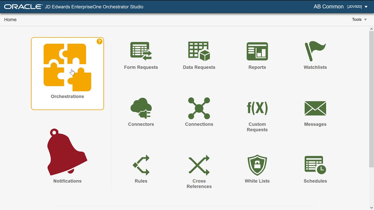 Viewing UDO Dependencies for Orchestrations in JD Edwards EnterpriseOne