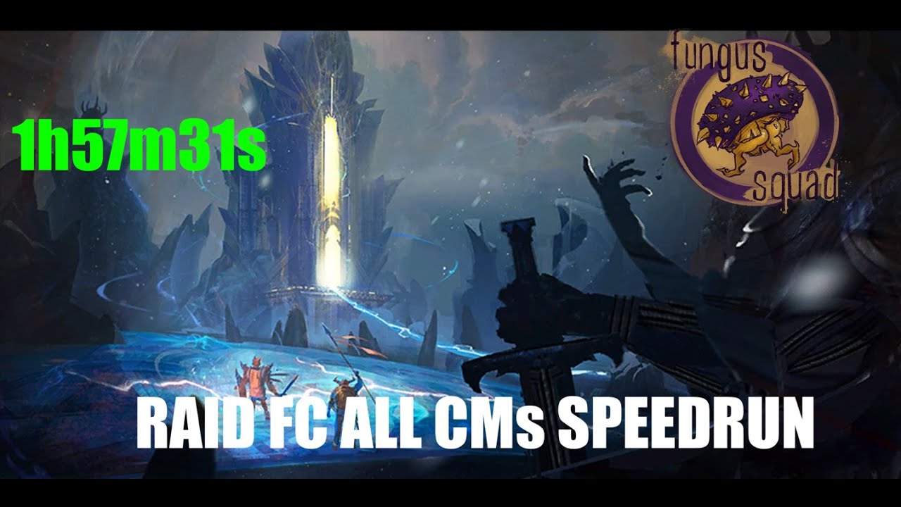 GW2 Raid Full Clear Speedrun All CMs | 1:57:31