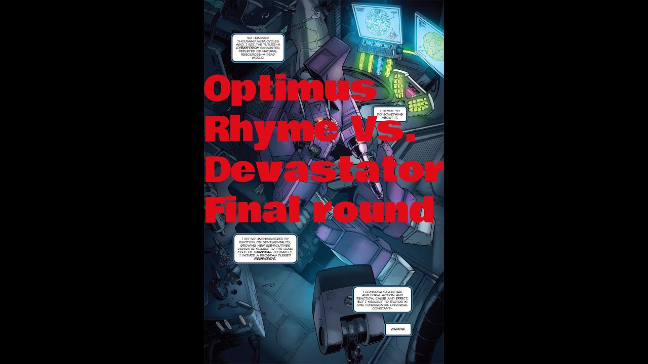 Transformers TCG Optimus Rhyme Vs. Devastator final round