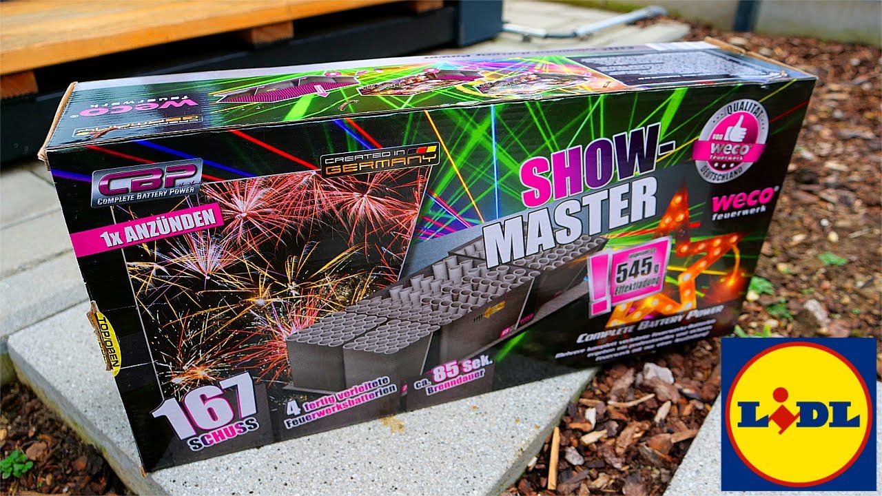 Weco Showmaster Verbund | 34,99&euro; LIDL | Feuerwerk Batterie