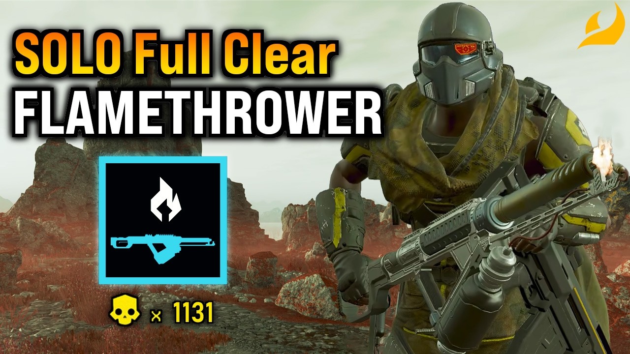 Helldivers 2 - Flamethrower BEATS Spore Bugs! Super Helldive (SOLO Full Clear)
