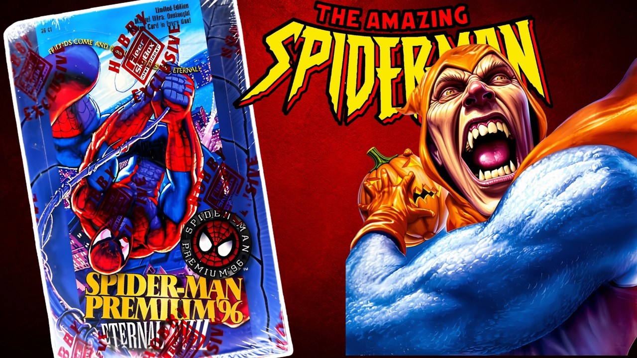UNBOXING a Sealed 1996 Spider-Man Premium (Eternal Evil) Card Box! | Vintage Marvel Cards