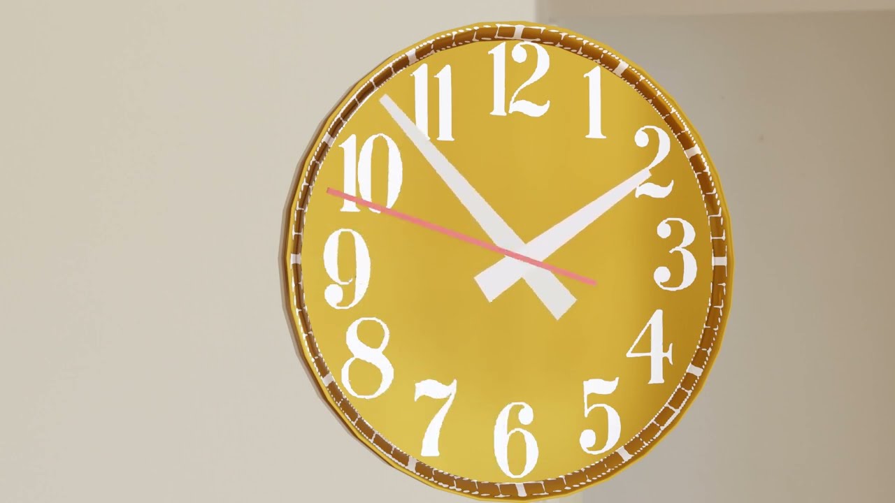 clock animation using geometry nodes in blender