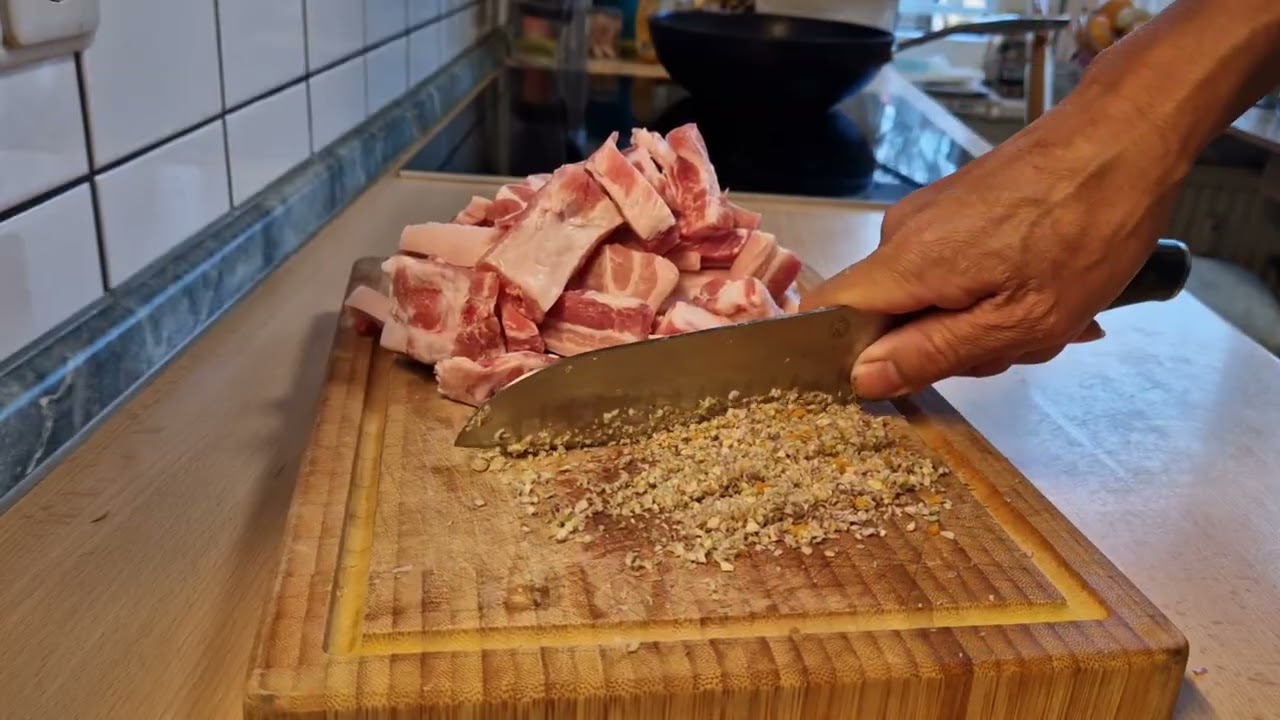 Làm món thịt rang sả ớt thơm ngon đơn giản tổn cơm#food #cooking 