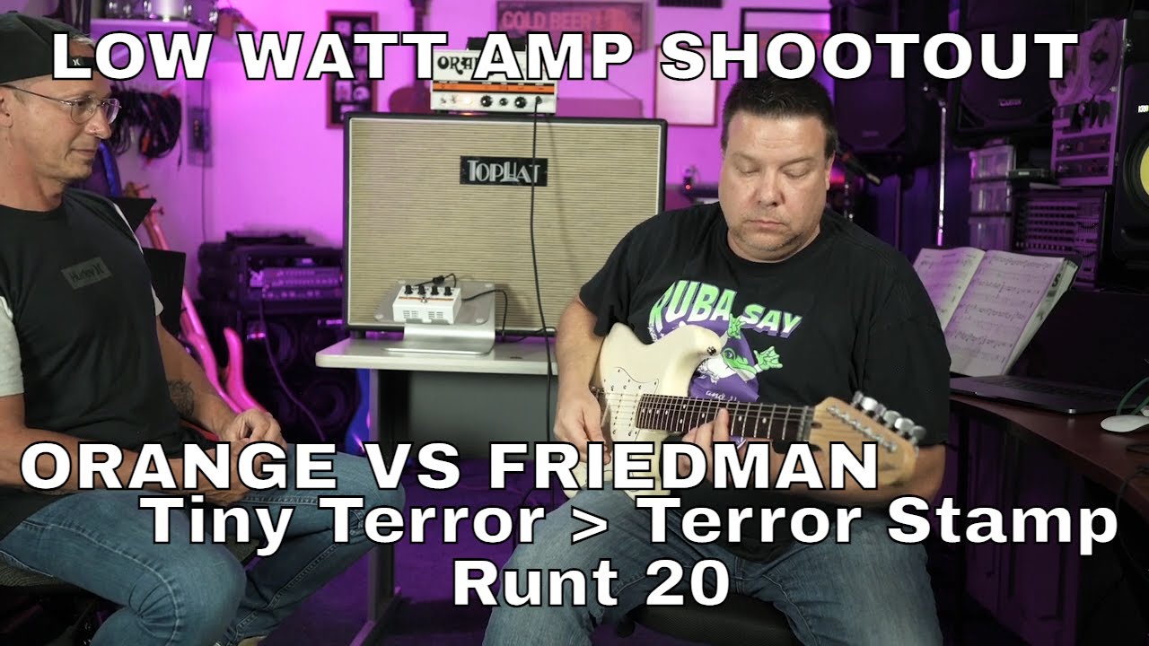 Amp Shootout - Orange Tiny Terror vs. Orange Terror Stamp vs. Friedman Runt 20