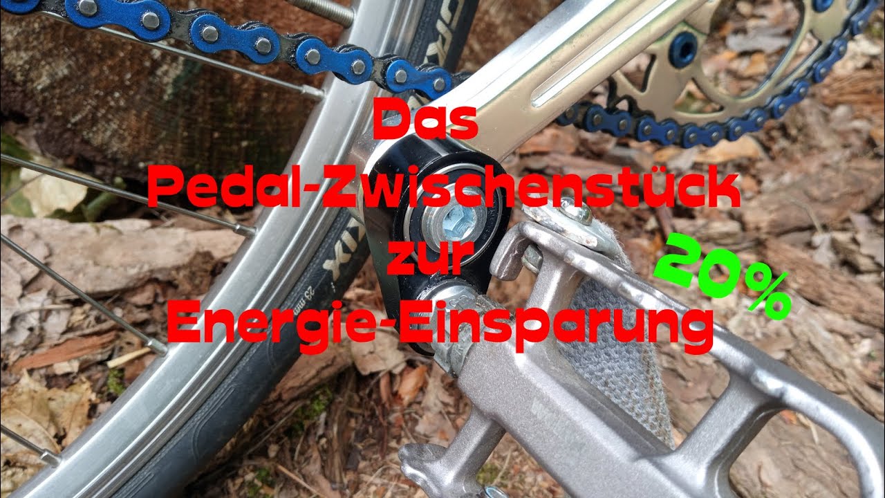 Pedal-Adapter zur Energie-Einsparung von 20% beim Fahrrad fahren !!!