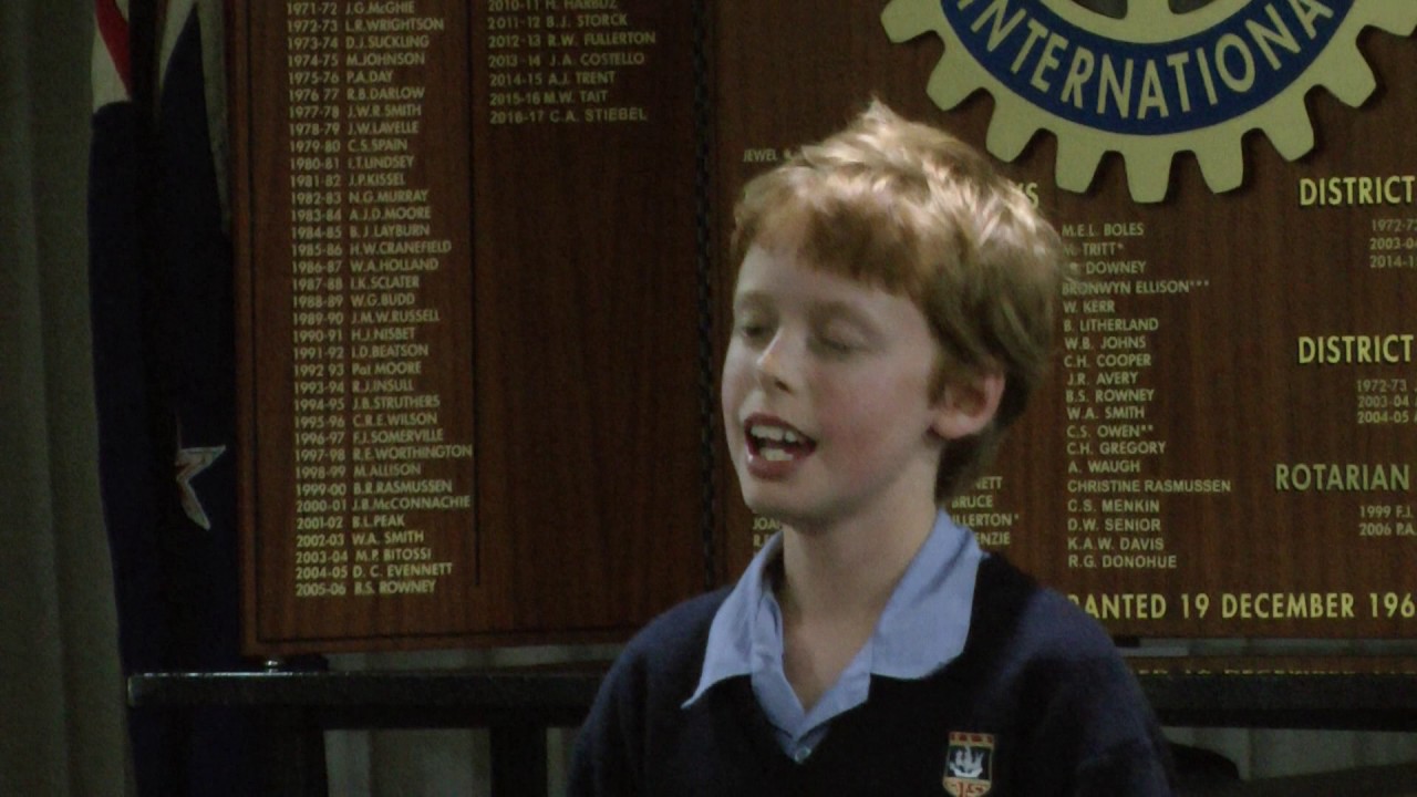 Milford Rotary Speech Competition - Finn McGregor