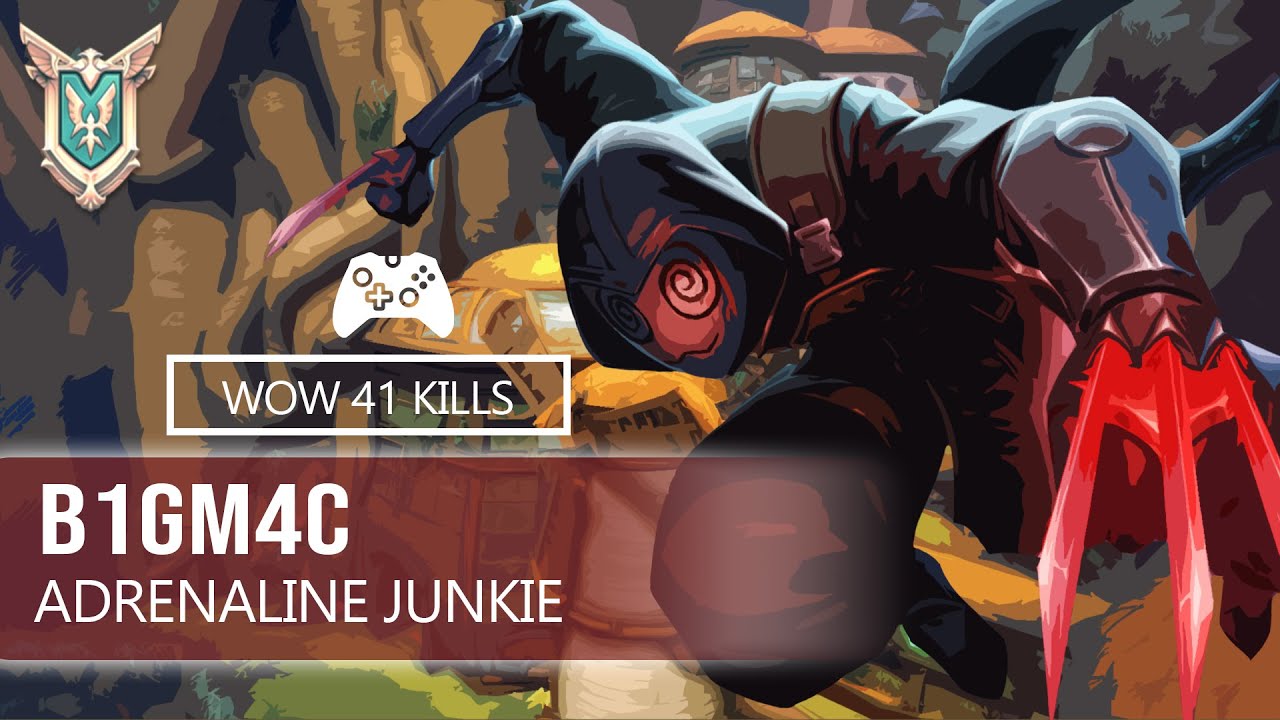 WOW 41 Kills B1GM4C Koga | Master | ADRENALINE JUNKIE | Paladins Competitive
