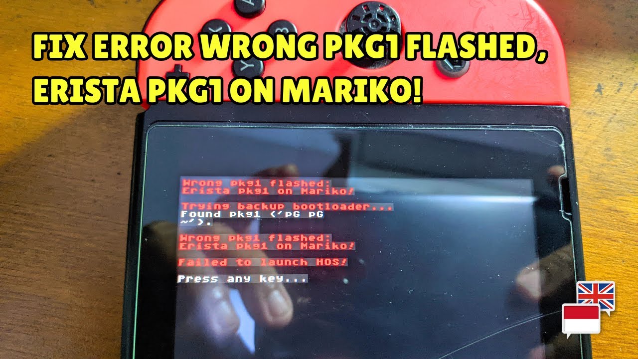 Fix Wrong pkg1 flashed, Erista pkg1 on Mariko