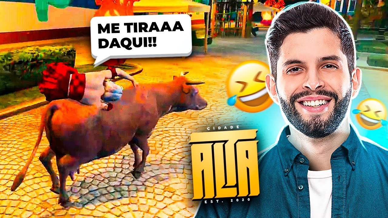 VIREI UMA VACA E TROLLEI GERAL NO GTA RP!!