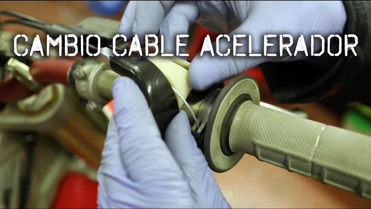 Cambiar cable de acelerador moto