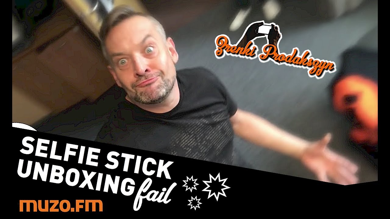 Selfie stick unboxing - Jak podłączyć? Selfie stick fail w MUZO.FM - (Zrenki Prodakszyn)