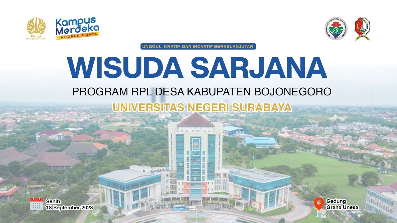 WISUDA SARJANA PROGRAM RPL DESA JENJANG S1 KABUPATEN BOJONEGORO UNIVERSITAS NEGERI SURABAYA